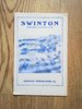 Swinton v St Helens Aug 1959 Lancashire Cup Rugby League Programme