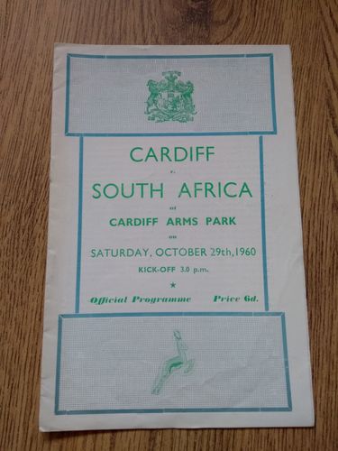 Cardiff v South Africa 1960