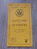 Scotland v Australia 1947 Rugby Programme