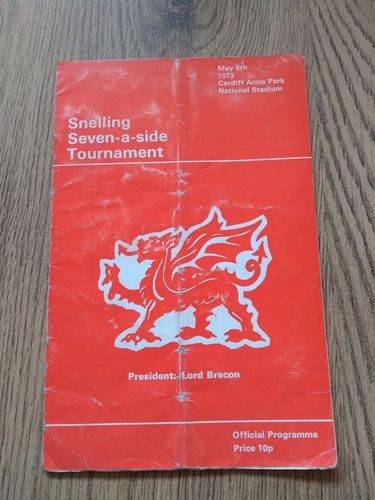 Snelling Sevens May 1973 Rugby Programme