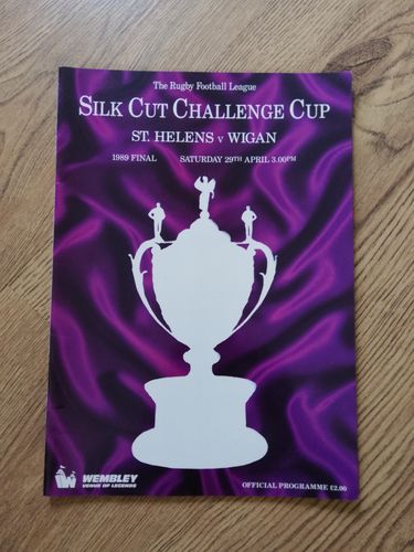 St Helens v Wigan 1989 Challenge Cup Final Rugby League Programme