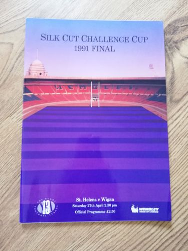 St Helens v Wigan 1991 Challenge Cup Final Rugby League Programme