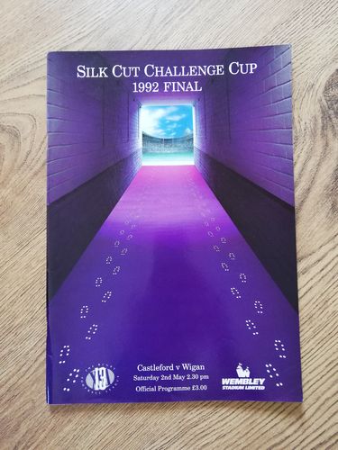 Castleford v Wigan 1992 Challenge Cup Final Rugby League Programme