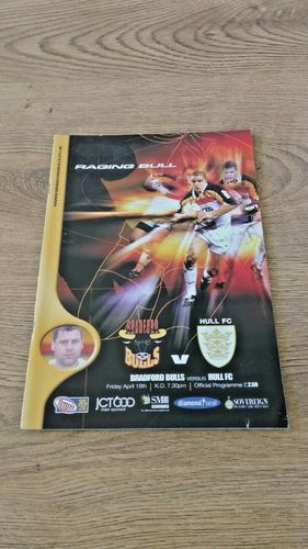 Bradford Bulls v Hull Apr 2003 Rugby League Programme