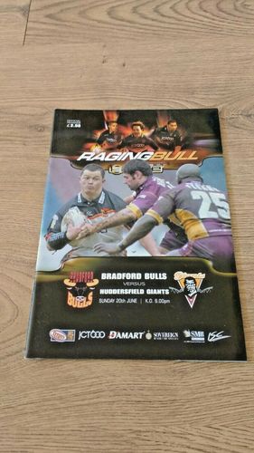 Bradford Bulls v Huddersfield Giants Jun 2004 Rugby League Programme