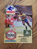 Warrington v Wigan Jan 1992 Rugby League Programme