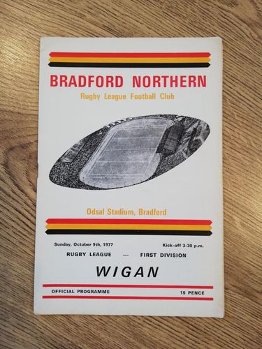 Bradford Northern v Wigan Oct 1977