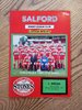 Salford v Wigan Sept 1989 Rugby League Programme