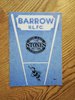 Barrow v Wigan Oct 1989 Rugby League Programme