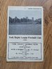 York v Dewsbury Dec 1962 Rugby League Programme