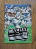Bramley v London Crusaders Oct 1992 Rugby League Programme