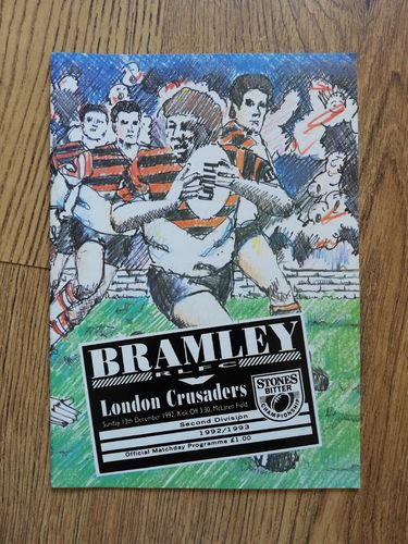Bramley v London Crusaders Dec 1992 Rugby League Programme