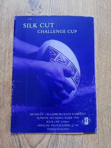 Bramley v Ellenborough Rangers Feb 1998 Challenge Cup Rugby League Programme