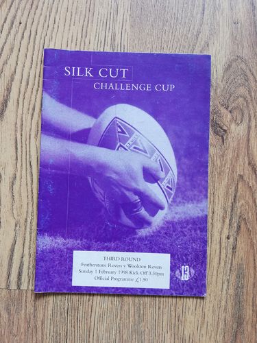 Featherstone Rovers v Woolston Rovers 1998 Challenge Cup Rugby League Programme