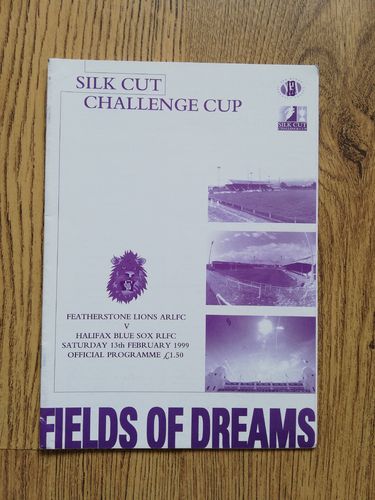 Featherstone Lions v Halifax Blue Sox 1999 Challenge Cup Rugby League Programme