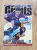 Huddersfield v SM Pia XIII Feb 2004 Challenge Cup Rugby League Programme