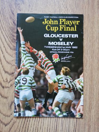 Gloucester v Moseley 1982 John Player Cup Final