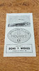 Doncaster v Widnes Feb 1969 Rugby League Programme