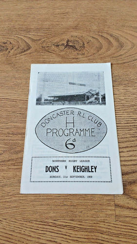 Doncaster v Keighley Sept 1969 Rugby League Programme