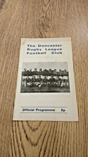 Doncaster v Workington Mar 1976 Rugby League Programme