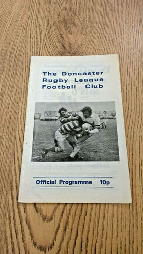 Doncaster v York Jan 1977 Rugby League Programme