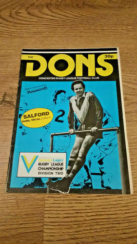 Doncaster v Salford Mar 1982 Rugby League Programme