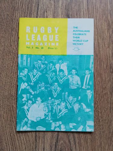 'Rugby League Magazine' Volume 3 Number 28 August 1968