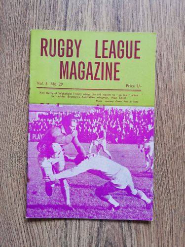 'Rugby League Magazine' Volume 3 Number 29 October 1968