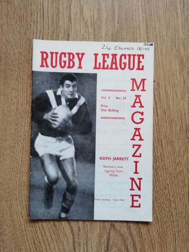 'Rugby League Magazine' Volume 3 Number 34 October 1969