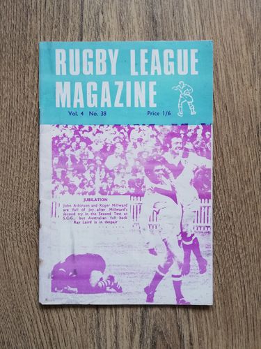 'Rugby League Magazine' Volume 4 Number 38 August 1970