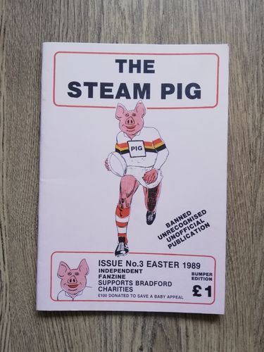 ' The Steam Pig ' Issue 3 Easter 1989 Bradford Northern Rugby League Fanzine