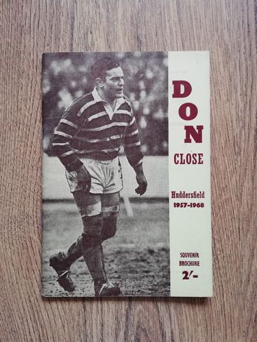 Don Close - Huddersfield 1968 Rugby League Testimonial Brochure