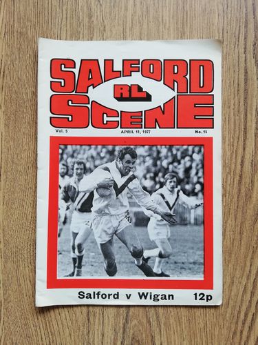 Salford v Wigan Apr 1977 Rugby League Programme