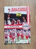 Salford v Wigan Nov 1991 Rugby League Programme