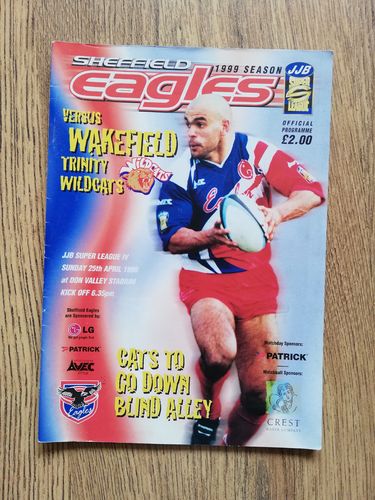 Sheffield Eagles v Wakefield Trinity Apr 1999 Rugby League Programme
