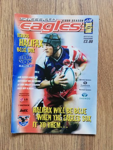 Sheffield Eagles v Halifax May 1999 Rugby League Programme