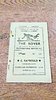 Featherstone Rovers v Batley Feb 1960 Rugby League Programme