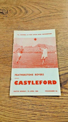 Featherstone v Castleford Apr 1969 Rugby League Programme