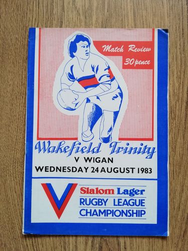 Wakefield Trinity v Wigan Aug 1983