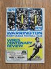 Warrington v Wigan Mar 1980 Rugby League Programme