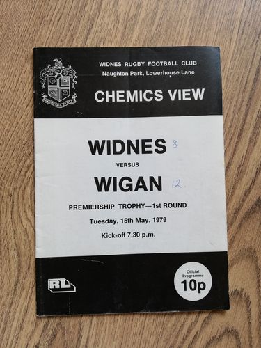 Widnes v Wigan May 1979 Premiership Play-Off Rugby League Programme