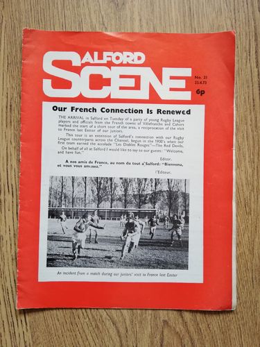 Salford v Wigan Apr 1973 Rugby League Programme
