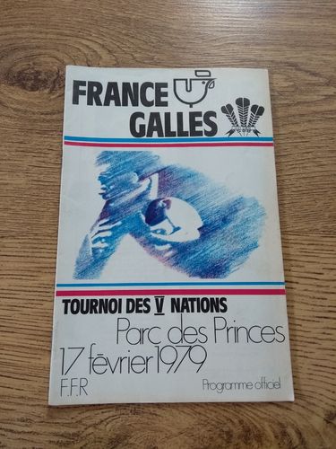 France v Wales 1979 Rugby Programme