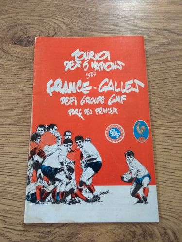 France v Wales 1987 Signed