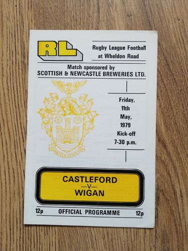 Castleford v Wigan May 1979 Rugby League Programme