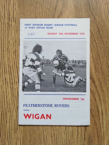 Featherstone v Wigan Nov 1978