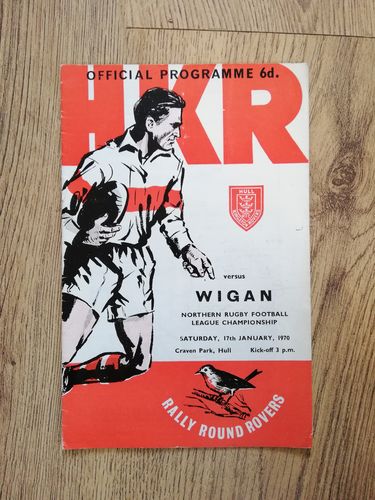 Hull KR v Wigan Jan 1970 Rugby League Programme
