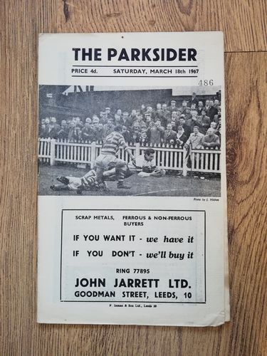Hunslet v Bradford Northern Mar 1967 Rugby League Programme