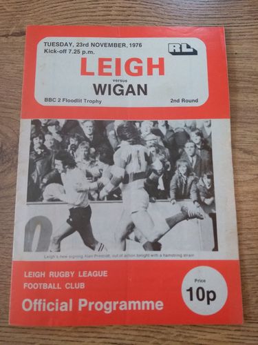 Leigh v Wigan Nov 1976 BBC2 Floodlit Trophy