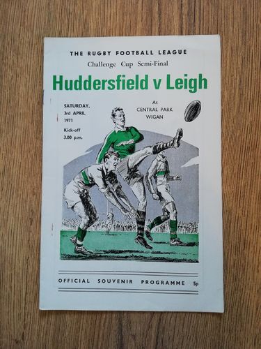 Huddersfield v Leigh Apr 1971 Challenge Cup Semi-Final Rugby League Programme